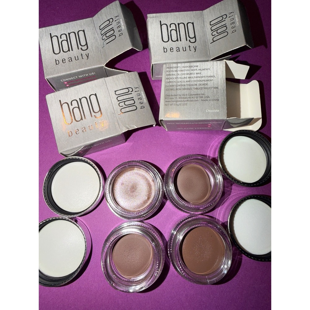 Bang Beauty Gel Eyeliner Chocolate 3.5g Pot Creamy Matte Longwear 4-Pack Set